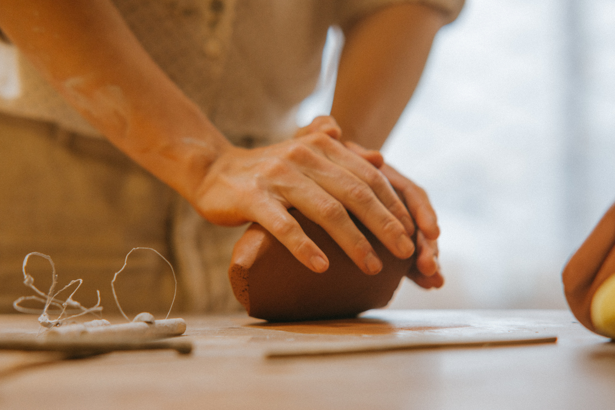 Hands Molding Clay